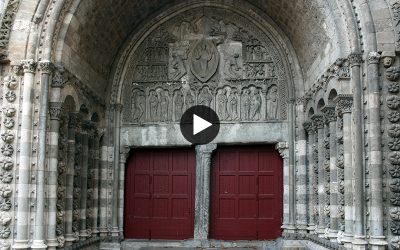 Video: Cahors Cathédrale Saint Etienne North Porch Tympanum