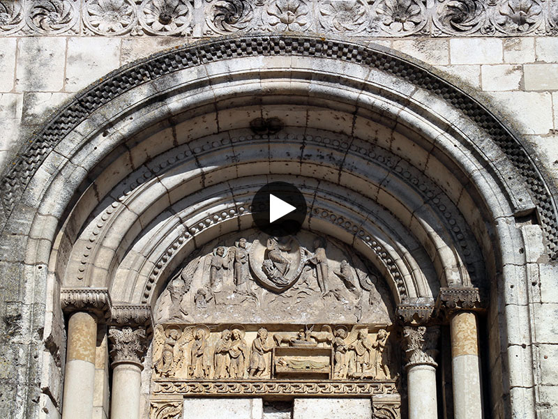 Video: Tympanum of the Virgin Notre-Dame de La Charité-sur-Loire
